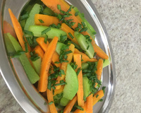 Salada de chuchu com cenoura