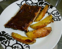 Costelinha suína com barbecue