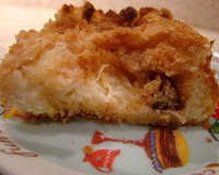 Cuca de coco e ameixa preta - Oma Rosa