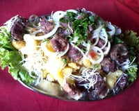 Almôndega meio a meio (carne moída e linguiça de churrasco)