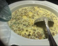 Feijão verde cremoso