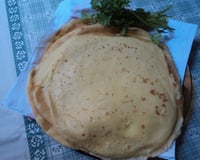 Massa básica de panqueca com queijo parmesão