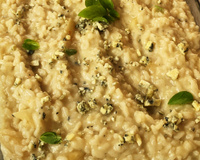 Risoto de gorgonzola e pêra