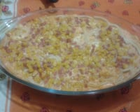Lasanha de frango e creme de leite