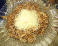 Macarrão com carne moída