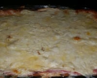 Lasanha de pão e molho branco