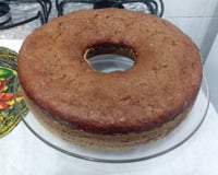 Bolo de banana e granola