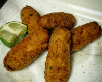 Bolinho de bacalhau com mandioca