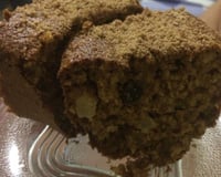 Bolo integral de banana e maçã