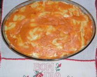 Macarrão de forno recheado