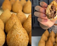 Eu quero ver você não cair de boca nessa coxinha de costela com cream cheese, é o céu na terra!
