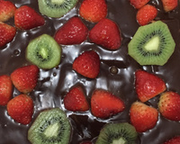 Pavê de chocolate preto e chocolate branco