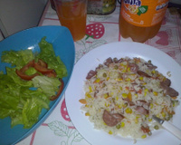 Arroz de panela de pressão da Josi