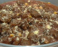 Almôndega com molho vermelho