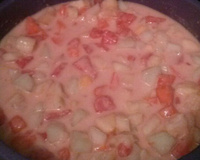 Salada de fruta com leite condensado simples