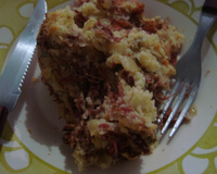 Bolo salgado de carne seca e provolone