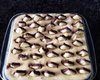 Pavê de mousse de maracujá e brigadeiro branco