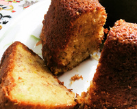 Bolo de banana e damasco sem glúten e sem lactose