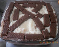Pavê fácil de chocolate com coco