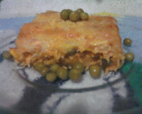 Bolo de batata com recheio de frango