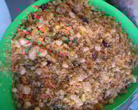 Farofa molhadinha de legumes