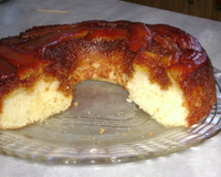 Torta invertida de banana