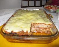 Minha lasanha de berinjela