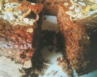 Bolo de aveia e açúcar mascavo