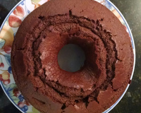 Bolo de chocolate integral com cobertura