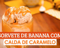 Sorvete de banana fácil