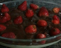 Delícia de morango e chocolate