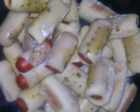 Enroladinho de salsicha