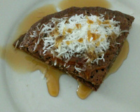 Panqueca fit de aveia, cacau e coco