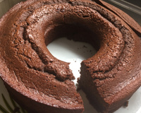 Bolo integral de chocolate e banana