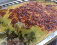 Escondidinho com batata baroa