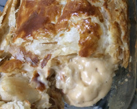 Torta de palmito com massa folhada