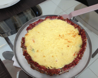 Quiche de carne com legumes