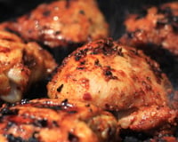 Frango assado na mostarda
