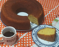 Bolo de fubá cozido