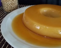 Pudim de leite de soja