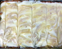 Torta de limão com cobertura de chocolate branco