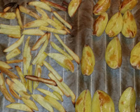 Batata frita no forno