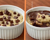 Parece um sonho: cookie de pote delicioso com apenas 166 calorias e pronto em menos de 2 minutos