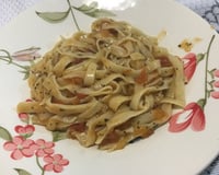 Macarrão com manjericão