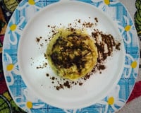 Bolo de maçã na caneca