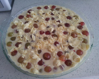 Delícia de uva com chocolate branco