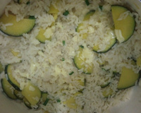 Risoto de abobrinha italiana