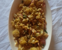 Farofa de pão ralado com banana