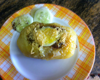 Batata recheada à minha moda