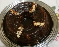 Bolo de Mexerica com Calda de Chocolate